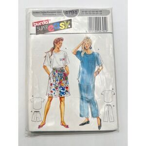 Vintage Burda 4794, Burda Super Easy‎ Pattern UC/FF